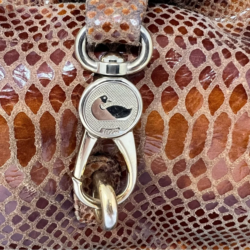 Dooney & Burke Embossed Leather Bag